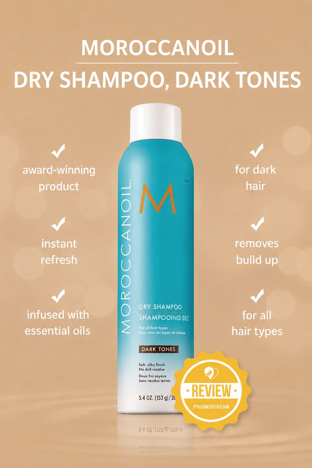 Moroccanoil essential hair product recommendations from Jenn Rose, slide 1.
