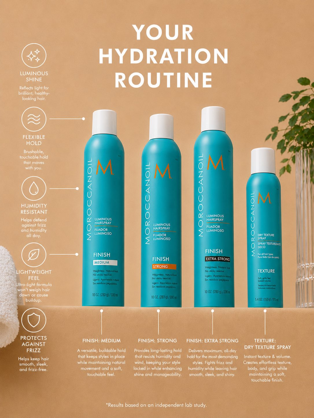 Moroccanoil smoothing, styling, and hair care recommendations from Jenn Rose, slide 2.