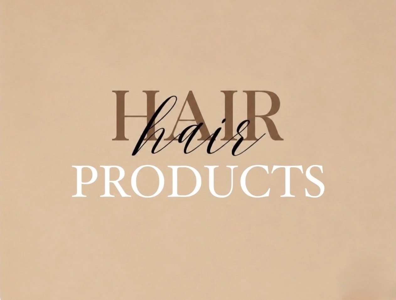 Hair products guide cover.